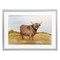 Stupell Industries Farm Animal In Pasture Framed Print Under Glass, design by Jean Plout